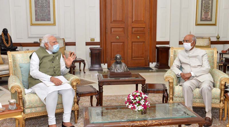 PM Narendra Modi meets President of India Ramnath Kovind