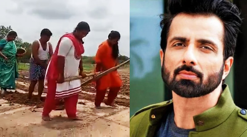 জমিতে লাঙল ধরেছে দরিদ্র কৃষকের মেয়েরাই, ট্রাক্টর পাঠানোর আশ্বাস ব্যথিত সোনুর