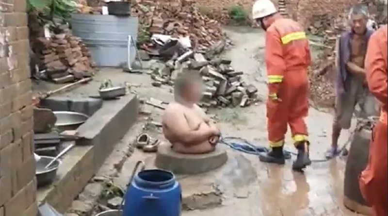 Man's-big-belly