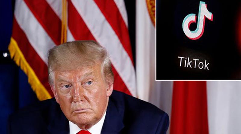 US President Donald Trump said he will bar social media app TikTok