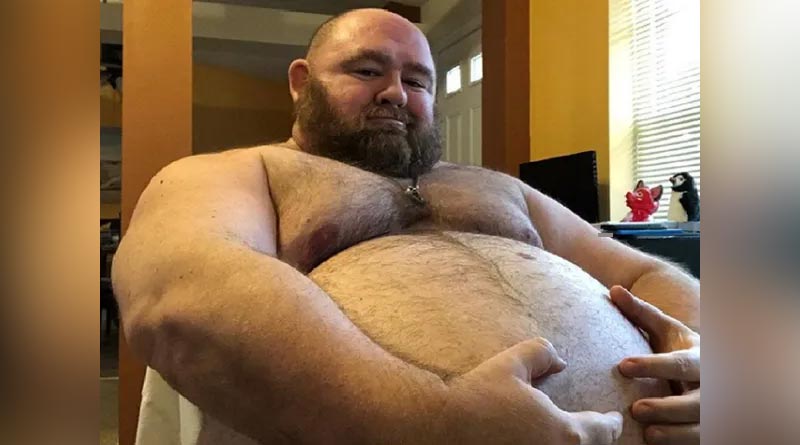 Man weighing 225 kgs eats 10,000 calories every day