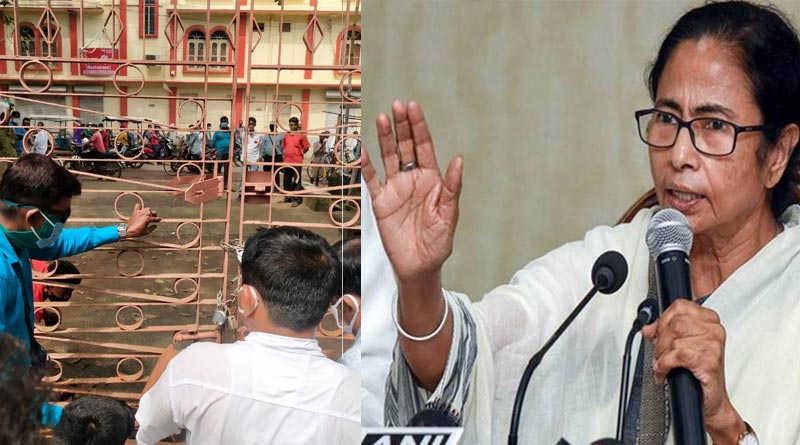CM Mamata Bannerjee is against building wall around Poush mela math