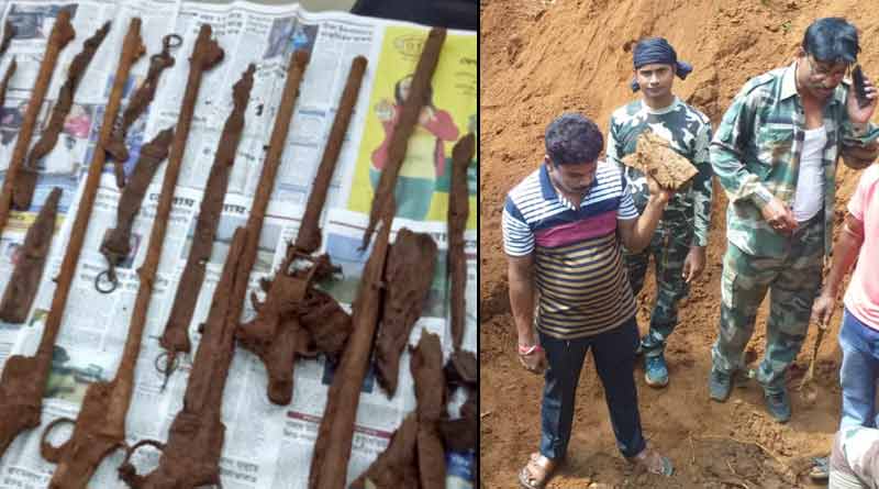 গোয়ালতোড়ের উখলা জঙ্গল থেকে উদ্ধার প্রচুর অস্ত্রশস্ত্র, খতিয়ে দেখা হচ্ছে মাওবাদী যোগ