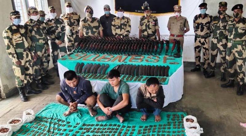 ‘Attempt to smuggle arms into India’: BSF intercepts two vehicles in Mizoram । Sangbad Pratidin