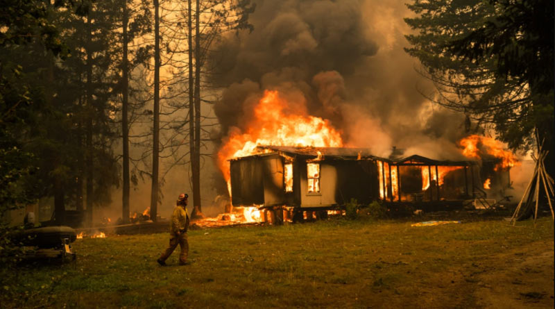 Massive wildfire grips atleast 12 states in USA, people are leaving cities