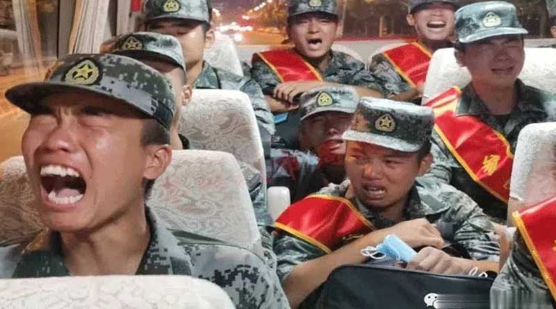 Bengali news: Chinese soldiers seen 'crying' on way to border in viral video | Sangbad Pratidin