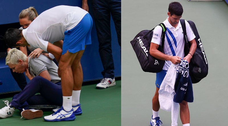 Novak Djokovic apologises after hitting line judge with ball at US Open: I'm so sorry for my behaviour