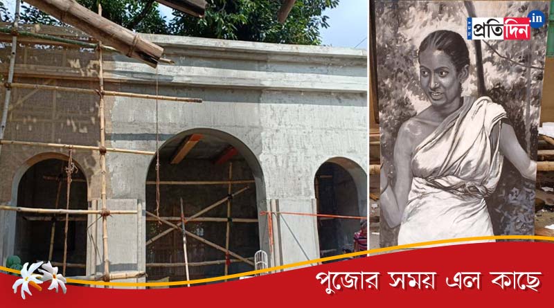 সত্যজিতের জন্ম শতবর্ষে ‘পথের পাঁচালী’র দুর্গা ফিরছে উল্টোডাঙার এই পুজোয়
