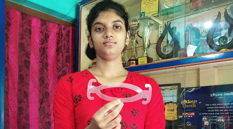 দীর্ঘক্ষণ মাস্ক পরেও হবে না কানে ব্যথা, যন্ত্রাংশ তৈরি করে জাতীয় পুরস্কার জয় বাংলার কন্যাশ্রীর