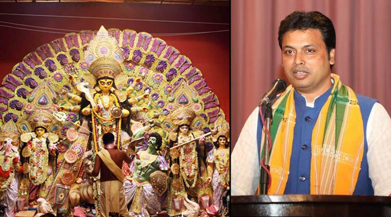 Durga Puja will be held by maintaining Covid protocols: Biplab Deb | Sangbad Pratidin