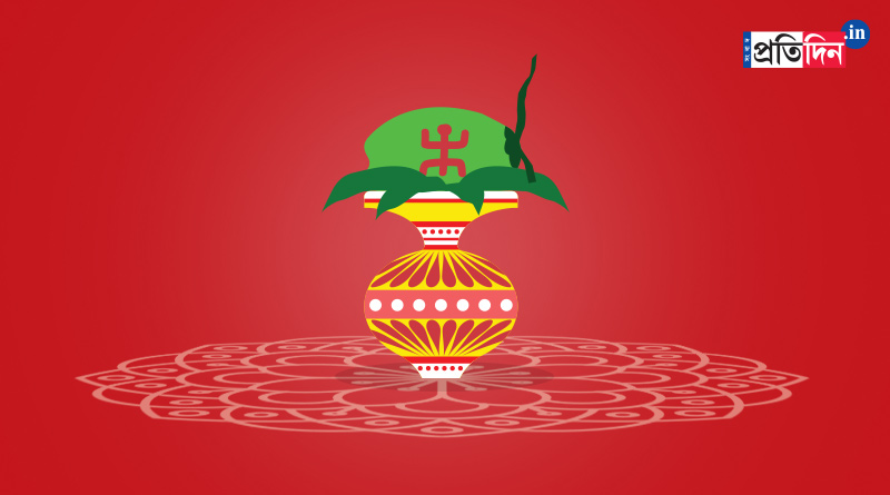 প্রতিমা নয়, করোনা আবহে এবার নমো নমো করে ঘটেই পুজো সারবে বেহালার এই ক্লাব