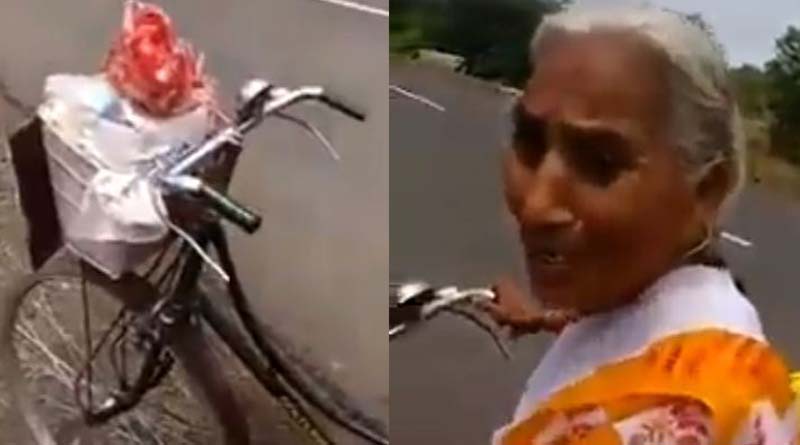 68 year old woman embarks on journey to Vaisho Devi on her bicycle and travels 2200km | Sangbad Pratidin