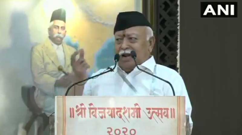 Opportunists unleashed organised violence in name of anti-CAA protests, RSS chief Mohan Bhagwat says in Dusshera address | Sangbad Pratidin
