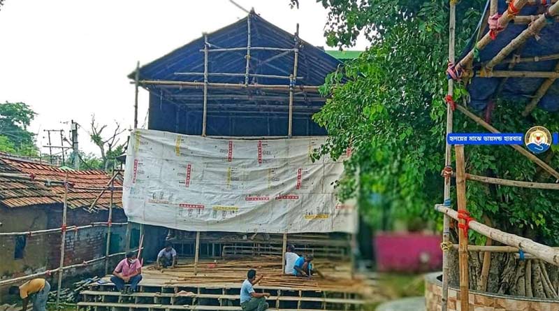 থিমের আড়ম্বর নয়, এবার সমাজসেবা করেই উৎসবের প্রস্তুতি নিচ্ছে ডায়মন্ড হারবারের সেরা পুজো