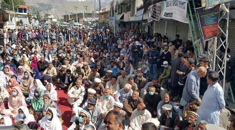 Massive protests in Gilgit-Baltistan against Pakistan Army । Sangbad Pratidin