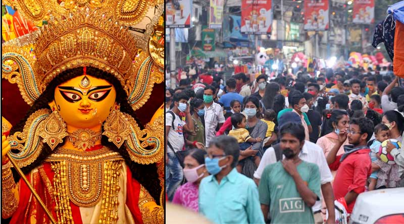 বৃষ্টি, শপিং আর ঠাকুর দেখা, তৃতীয়াতেই ভিড় সামলাতে হিমশিম, একাধিক পদক্ষেপ পুলিশের