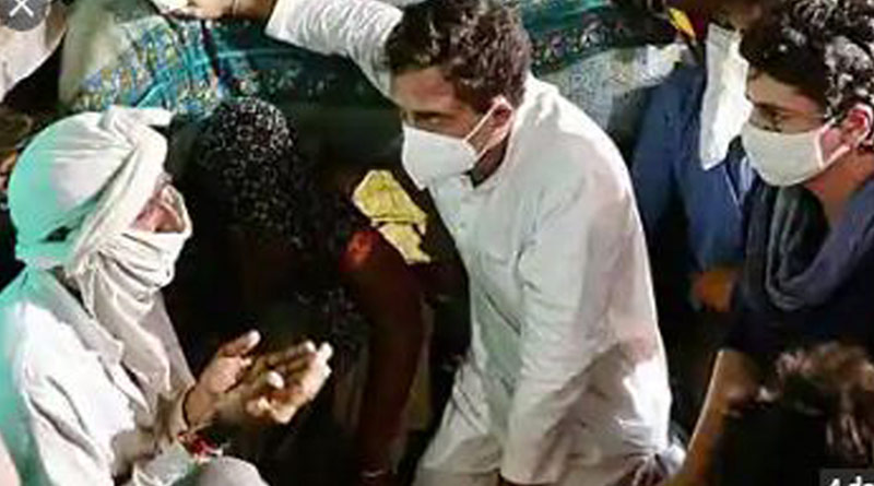 Rahul Gandhi releases video from his Hathras visit in which he is seen speaking to the Dalit family |Sangbad Pratidin