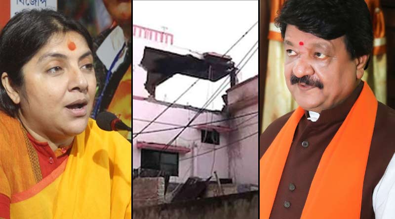 Kailash Vijayvargiya and Locket Chatterjee attacks tmc over beleghata blast | Sangbad Pratidin