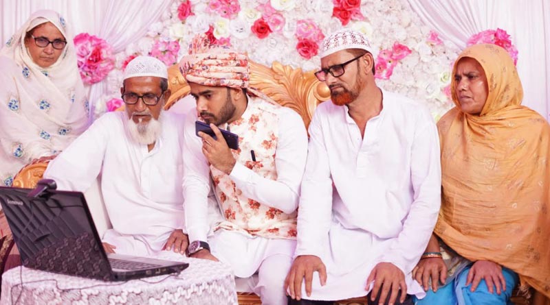 বিয়ে হলেও বাসর নেই, করোনা কালে ভরসা ভারচুয়াল বাগদানই