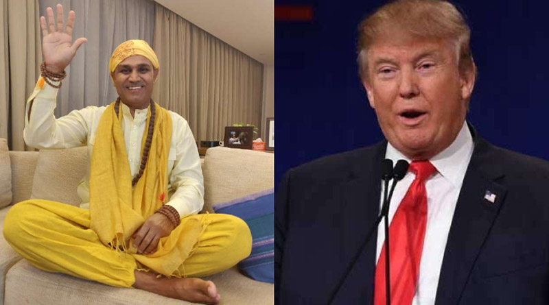 করোনা আক্রান্ত ট্রাম্পের আরোগ্য কামনা, কী ‘‌বার্তা’ দিলেন শেহওয়াগ