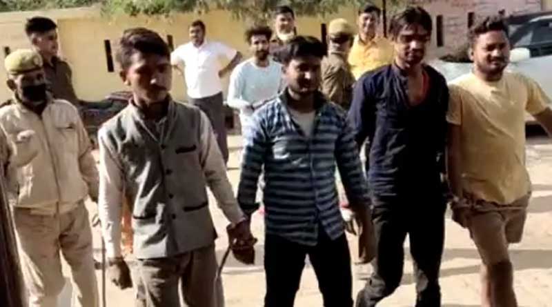 মন্দিরে নমাজের পালটা, ইদগাহে ‘হনুমান চালিসা’ পাঠ চার যুবকের