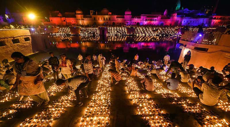 Ayodhya preparing for a grand Diwali Festival, 5.51 lakh lamps to be lit this year | Sangbad Pratidin