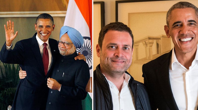 Congress leader Rahul Gandhi and former PM Manmohan Singh finds a mention in Barack Obama's new book |Sangbad Pratidin