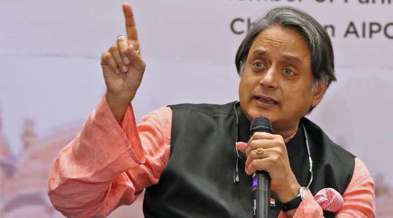 Senior Congress leader Shashi Tharoor today collected the form to run for the post of party president | Sangbad Pratidin