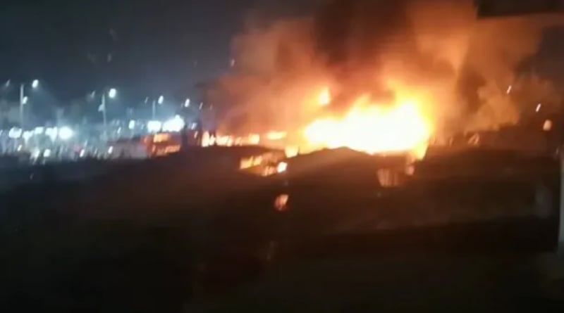 Gujarat: nine people dead in fire at textile godown on Piplaj Road, Ahmedabad । Sangbad Pratidin
