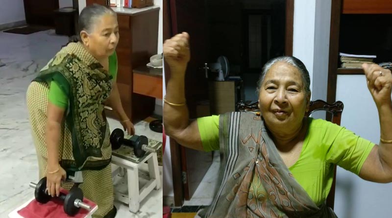 ডাম্বল হাতে শরীরচর্চায় ৮২ বছরের ‘পালোয়ান’ ঠাকুমা, ভাইরাল ভিডিও প্রশংসা কুড়োচ্ছে নেটদুনিয়ায়