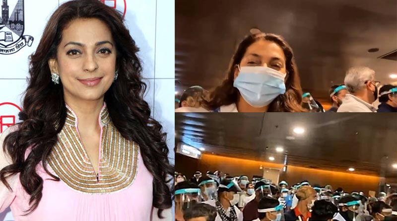Bangla News of Juhi Chawla: Actress took to twitter to slam the Airport Authority of India after a poor experience at the airport | Sangbad Pratidin