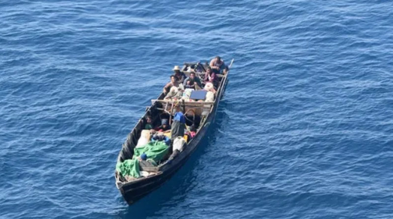 Coast Guard apprehends suspicious boat near Andaman and Nicobar Islands with 12 Myanmarese crew। Sangbad Pratidin