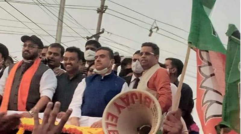 অর্জুনগড়ে বিজেপির ডাকে জনস্রোত, শুভেন্দুর সঙ্গে মিছিলে বাবুল-সৌমিত্র-শুভ্রাংশু