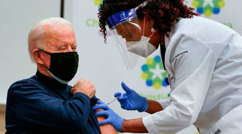 Joe Biden gets coronavirus vaccine as US inoculation effort mounts | Sangbad Pratidin