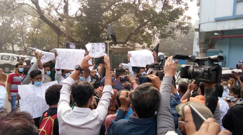 কলকাতায় বিক্ষোভের মুখে জেপি নাড্ডা, দেখানো হল কালো পতাকা, উঠল ‘গো ব্যাক’ স্লোগান