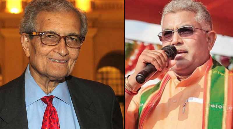 ফের ‘৩ বার বিয়ে’ নিয়ে অমর্ত্য সেনকে কটাক্ষ দিলীপের, পালটা দিলেন সৌগত
