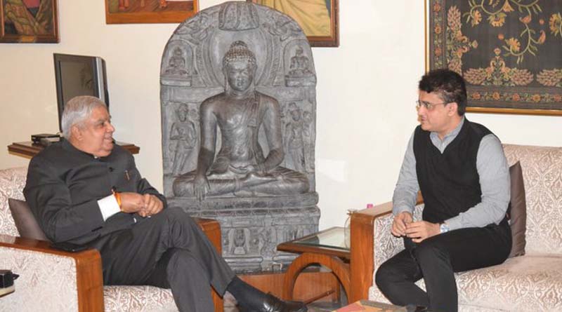 BCCI president Sourav Ganguly met Governor of West Bengal | Sangbad Pratidin