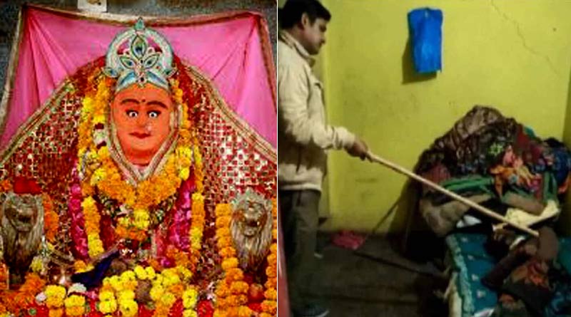 চুরি করতে গিয়ে মন্দিরের ভিতরেই ঘুমিয়ে পড়ল শীতকাতুরে চোর! তারপর…