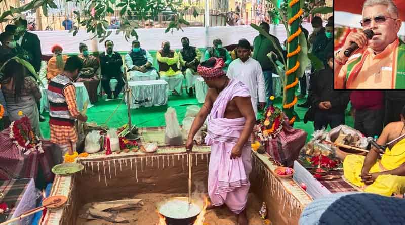 ‘সারাবছর লুঠপাট করে ভগবানকে ঘুষ দিলে হবে?’, মহাযজ্ঞ নিয়ে অনুব্রতকে খোঁচা দিলীপের