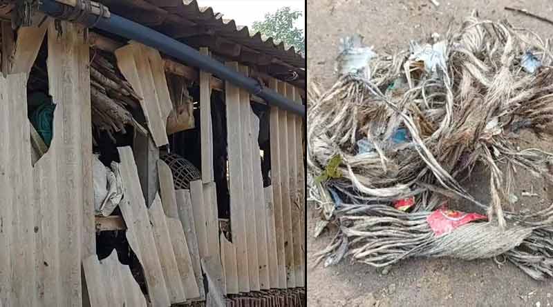 রাতভর বিজেপি কর্মীর বাড়িতে ভাঙচুর-বোমাবাজি, উত্তপ্ত সবং