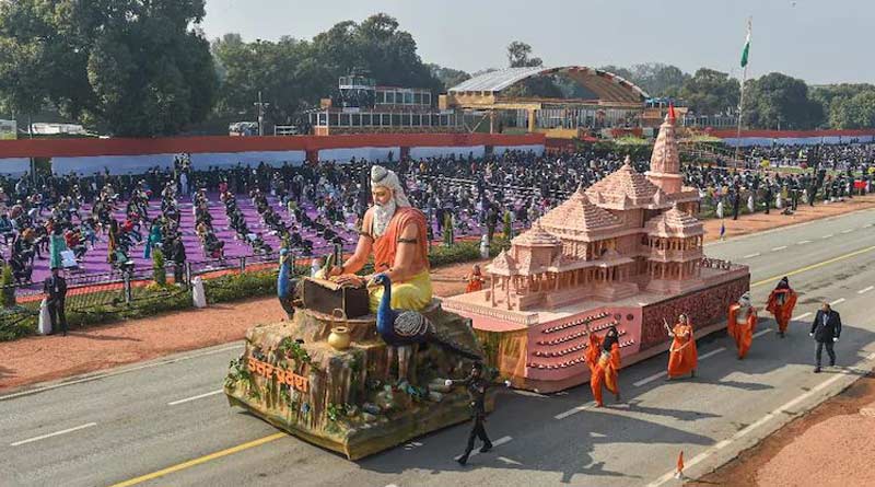 Uttar Pradesh's Republic Day tableau showcasing Ayodhya Ram temple replica bags first prize | Sangbad Pratidin