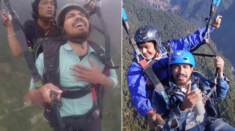 ভাইরাল হয়েছিল প্যারাগ্লাইডিংয়ের ভিডিও, ‌ফের আকাশে উড়লেন সেই যুবক, এবার কী হল?‌