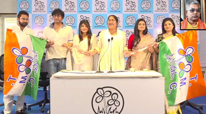 ‘কাজ হারানোর ভয়ে তৃণমূলে যোগ শিল্পীদের’, শাসকদলের তারকা চমক নিয়ে কটাক্ষ দিলীপের