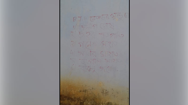 ‘জয় হিন্দ বাহিনী’র সঙ্গে নাম জড়িয়ে দেওয়াল লিখন মাওবাদীদের! ভোটের আগে তোলপাড় ঝাড়গ্রামে