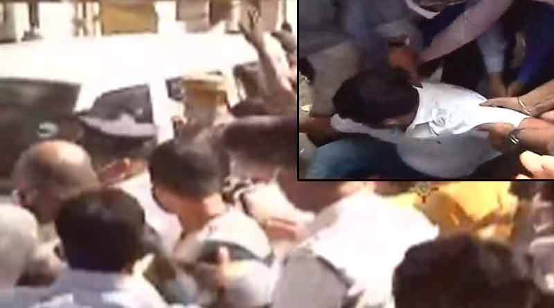 Clash between Police and Rakesh Singh in Alipore Court | Sangbad Pratidin