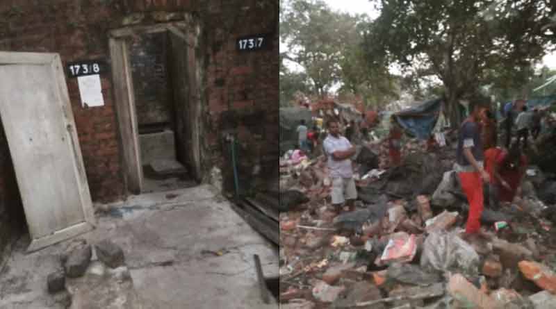 উচ্ছেদের অভিশাপ, উল্টোডাঙার আবাসনে বুলডোজার চালাল রেল, গৃহহীন বহু পরিবার