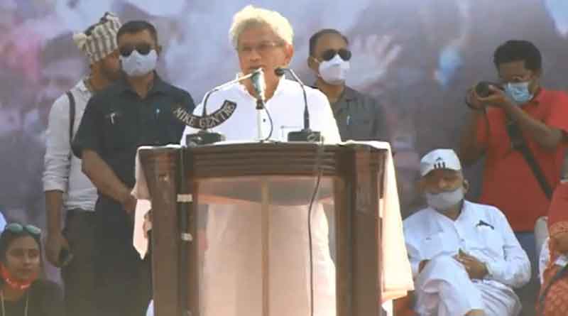 ‘লুঠপাট-জাতপাতের নয়, বাংলায় চাই জনহিতের সরকার’, ব্রিগেড থেকে ‘বদলের’ ডাক ইয়েচুরির