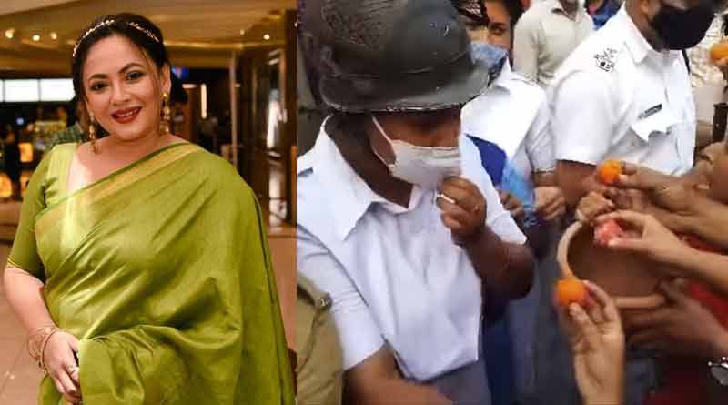 লাঠির জবাবে লাড্ডু! এসএফআইয়ের অভিনব প্রতিবাদের ভিডিও শেয়ার করলেন শ্রীলেখা