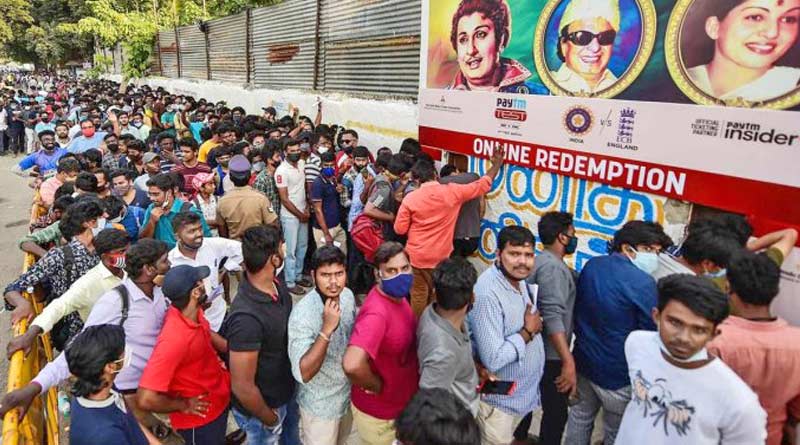 ভারত-ইংল্যান্ড দ্বিতীয় টেস্টে টিকিটের হাহাকার, চিপকে চুলোয় দূরত্ববিধি