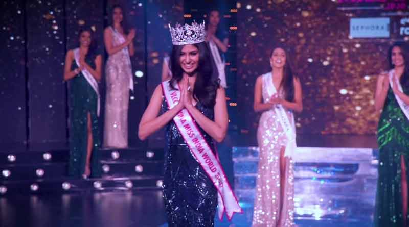 Telangana girl Manasa Varanasi bags Femina Miss India World 2020 Crown | Sangbad Pratidin